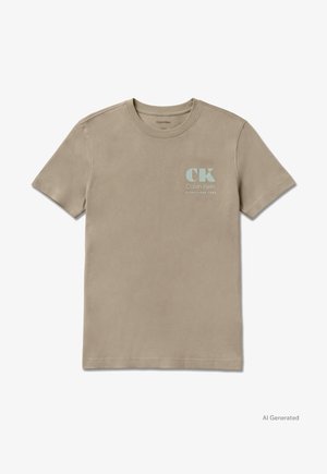 Calvin Klein Jeans, - T-shirt z nadrukiem
