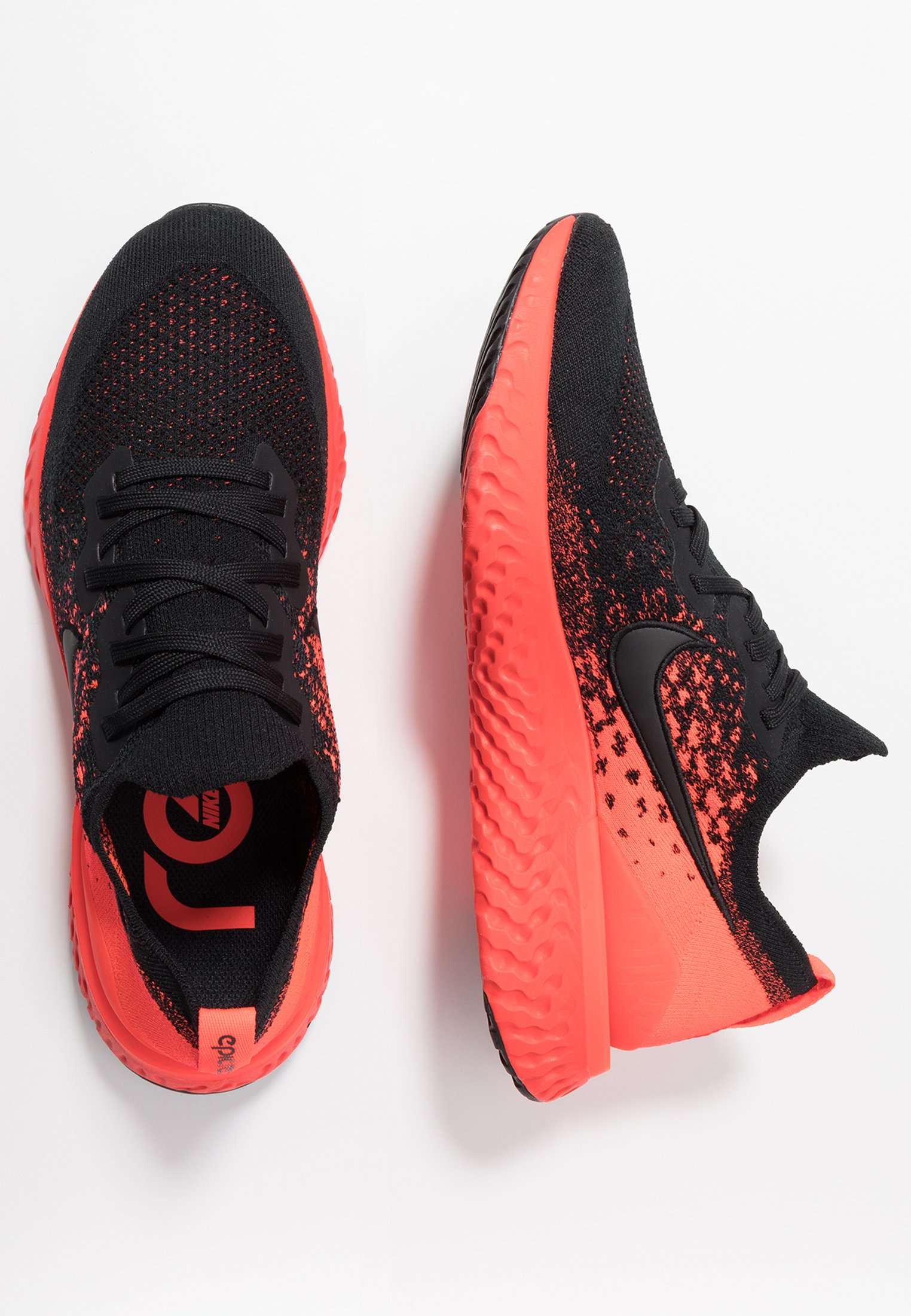 nike epic react flyknit 2 black bright crimson infrared