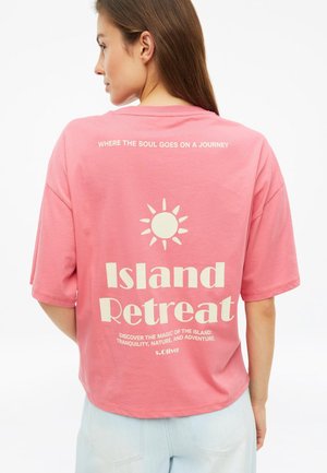 s.Oliver, T-SHIRT - T-shirt imprimé - pfirsich