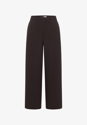 Cecil, WIDE LEG HOSE IN SEERSUCKER-QUALITÄT - Housut - brown cacao