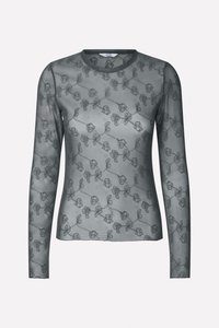 AVA TEE - Langærmet T-shirt - dark grey