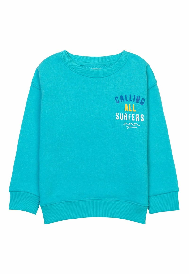 MINOTI Sweater met rits groen gemêleerd MINOTI Sweater met rits groen gemêleerd