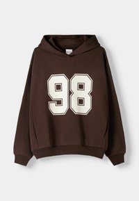 Sweat à Capuche Bershka Femme XS Marron - Motif Papillon - Très Bon état