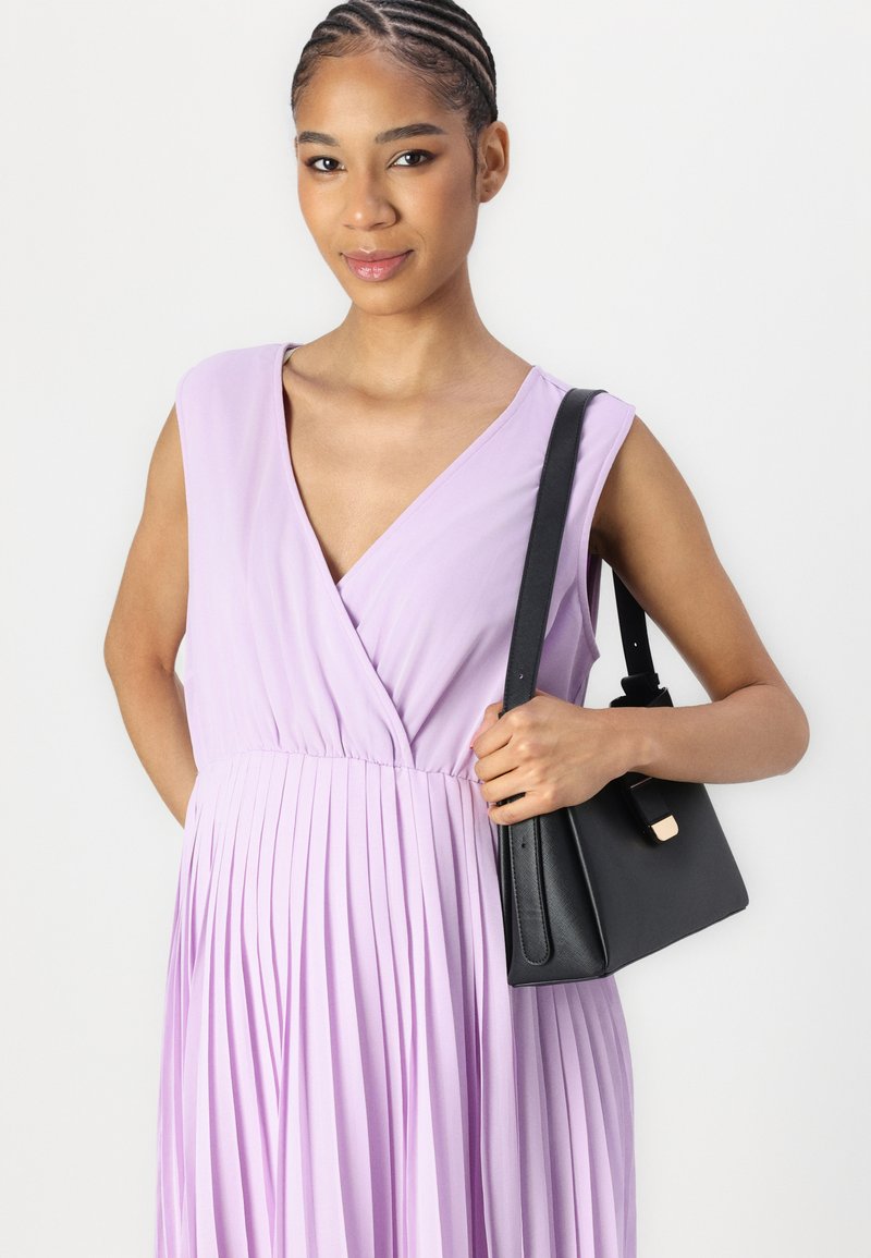strapless open back dress Plum Wrap-Style Cocktail Dress