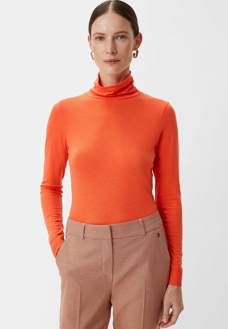 comma MIT TURTLENECK - Maglietta a manica lunga - orange