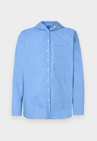 HOODED BUTTON UP UNISEX - Vapaa-ajan kauluspaita - blue