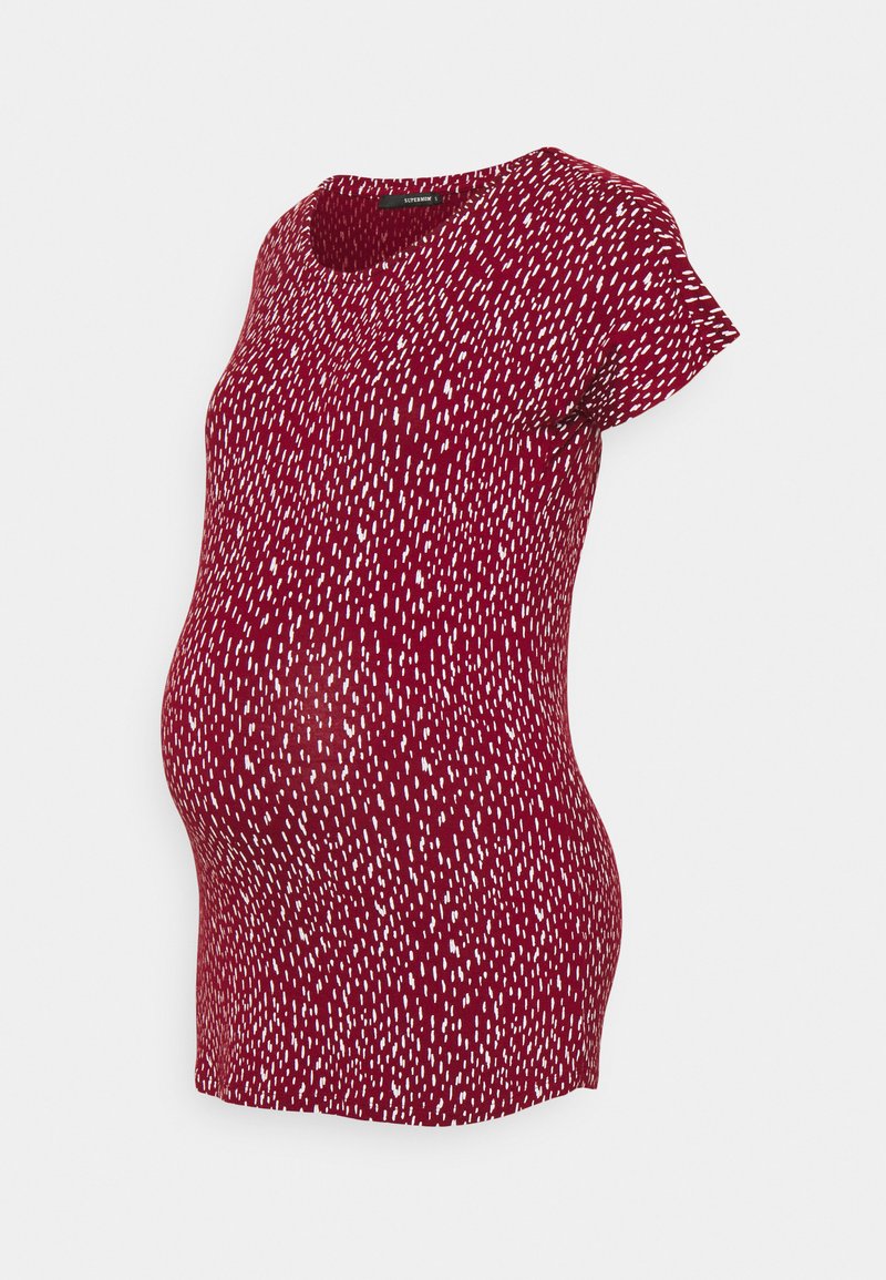 Supermom T-shirt print rood