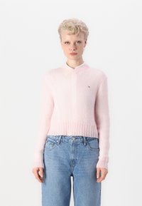 Tommy Jeans V NECK  - Jumper - precious pink