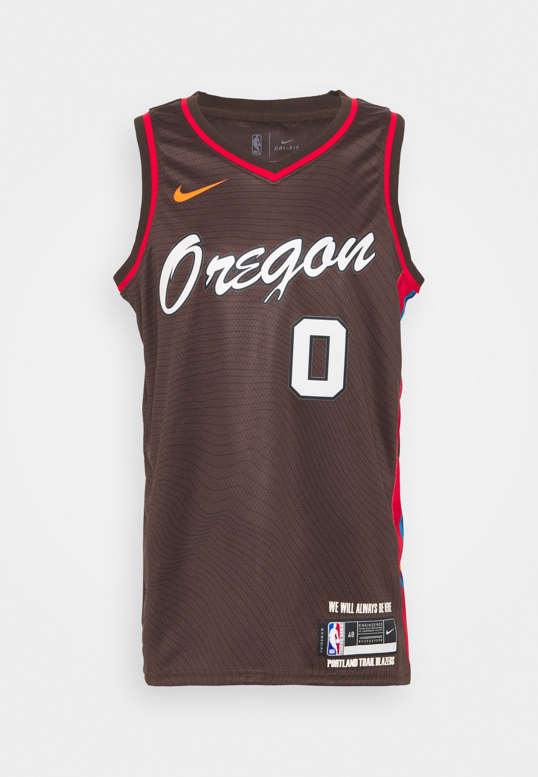 NBA PORTLAND TRAIL BLAZERS DAMIAN LILLARD CITY EDITION SWINGMAN - Vereinsmannschaften - dark cinder/lillard damian