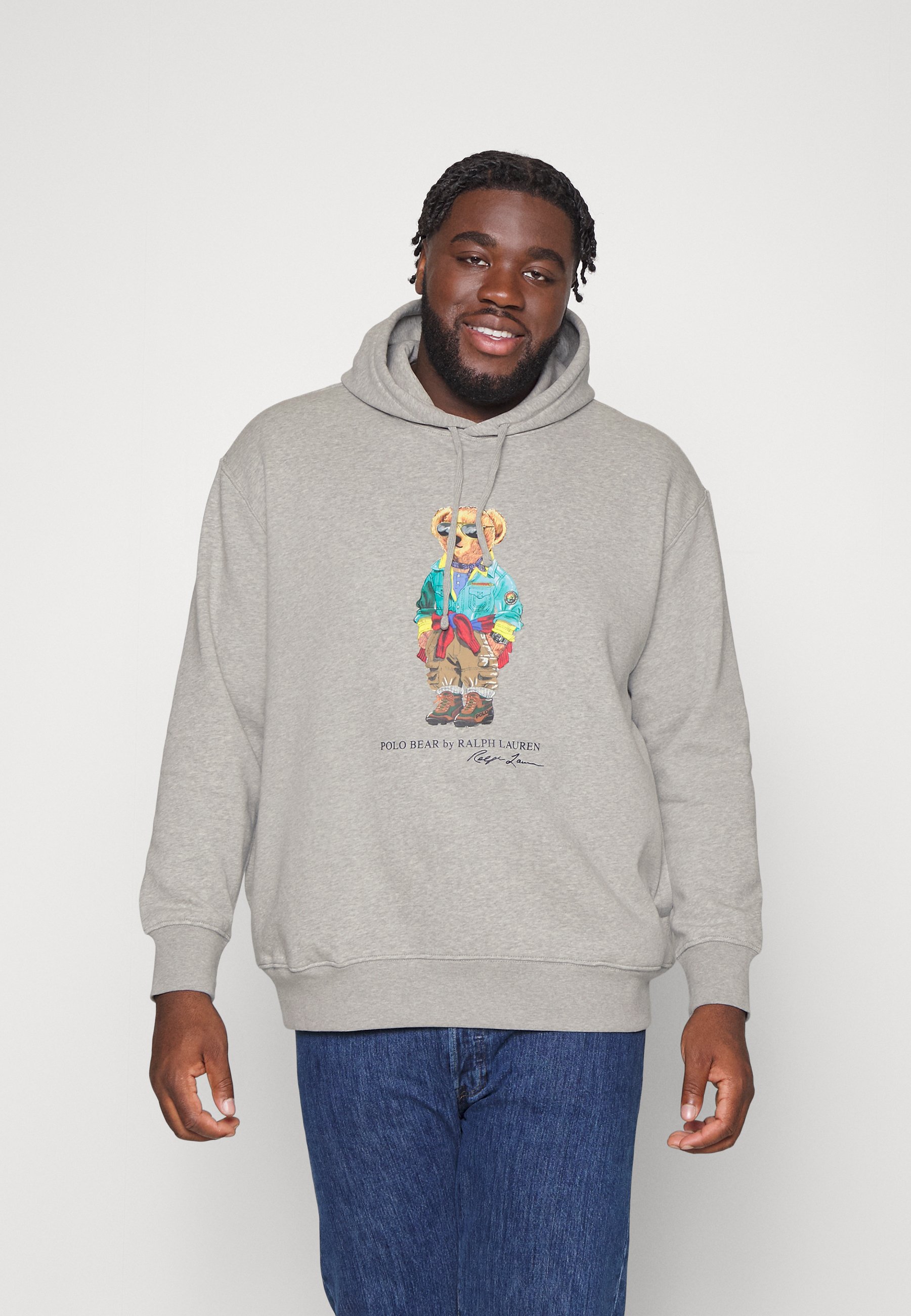 Polo Ralph Lauren Big u0026 Tall POLO BEAR FLEECE HOODIE - Hoodie - grey -  Zalando.co.uk