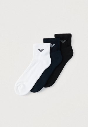 ANKLE SOCKS 3 PACK - Socken - white/black/marine