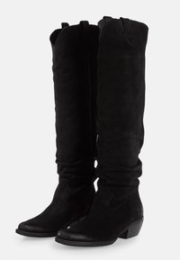 Felmini Kovbojské/motorkářské kozačky - black