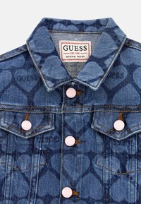 Guess ALLOVER-HERZEN - Denim jacket - blau