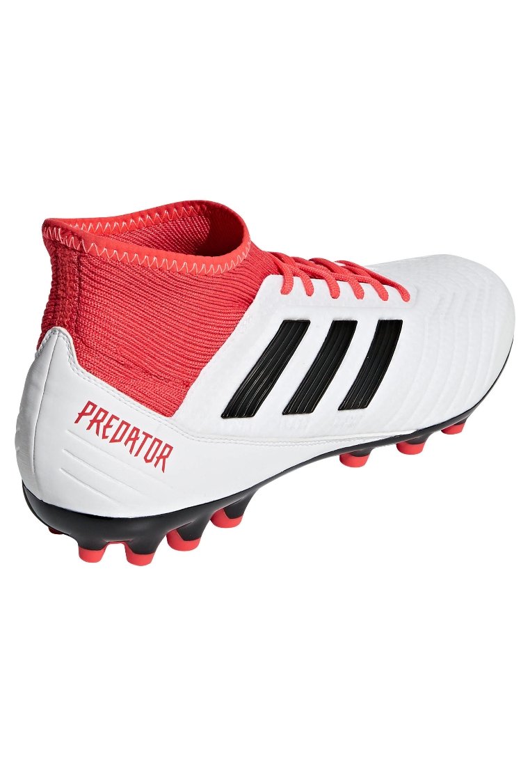 adidas Performance PREDATOR 18.3 AG - Fußballschuh Nocken - white/red/weiß  - Zalando.de
