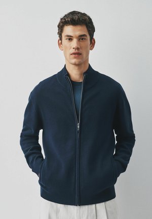Next, MILANO ZIP THROUGH JUMPER - Cardigan - navy blue