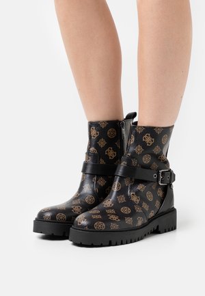 Guess Bottines de cowboy / motard - brown