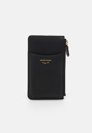 Emporio Armani PORTA CELLULARE CERVO - Plånbok - nero