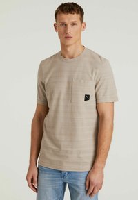 CHASIN' - MORROW - T-shirt print - taupe Miniatuurafbeelding 1