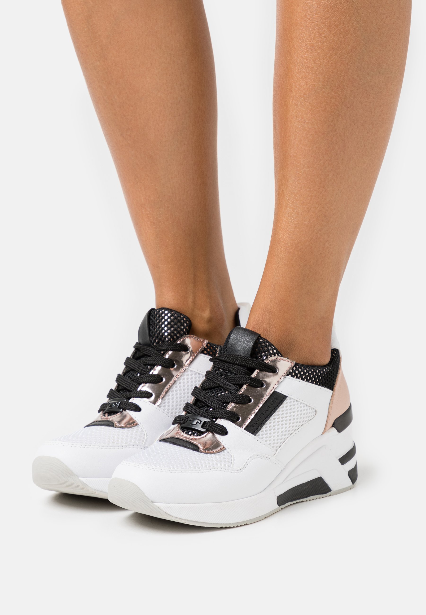 TOM TAILOR Sneakers laag in Kobaltblauw / Rood / Wit