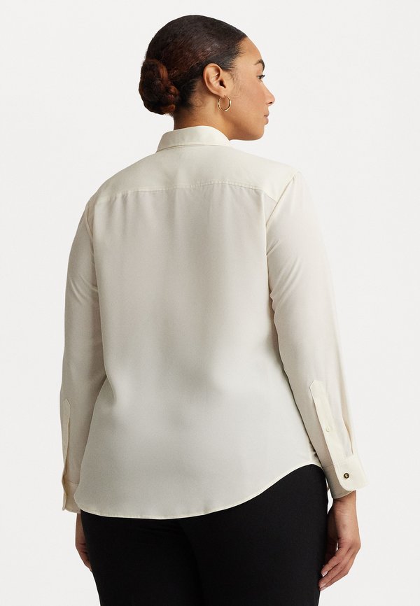 CREPE SHIRT - Button-down blouse - mascarpone cream3