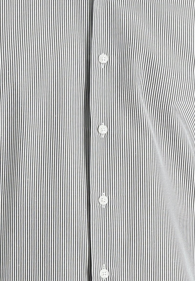 Kigili LONG SLEEVE PATTERNED Camicia elegante black/nero