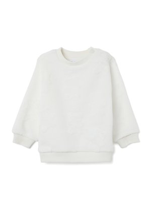 REGULAR FIT WITH ROUND NECKLINE - Fleecepullover - optical white