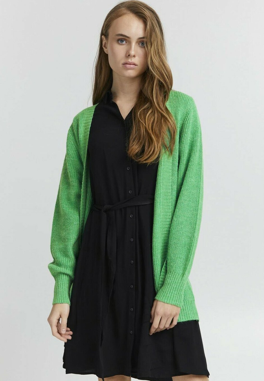 ICHI IHNOVO CA6 - Cardigan - green - Zalando.ie