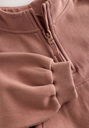 Next, REGULAR FIT HALF - Sweatshirt - mocha brown