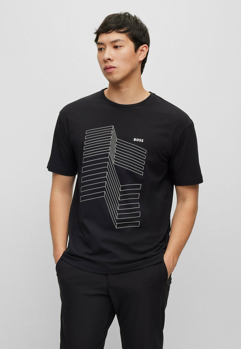 BOSS Men's Shirt Con Stampa Black main image 1