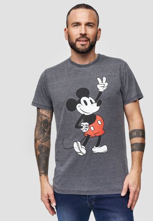 DISNEY MICKEY PEACE POSE - Nyomott mintás póló - grey