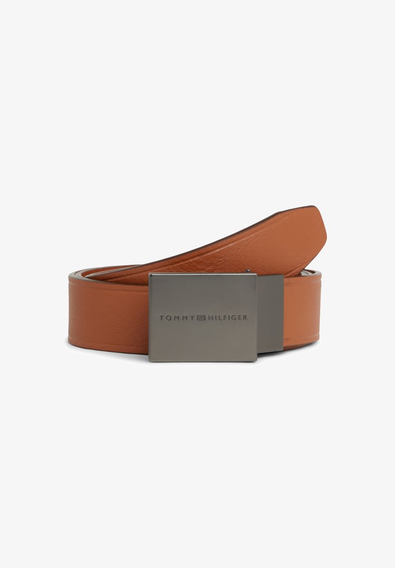 Tommy Hilfiger PLAQUE BUCKLE - Gürtel - cognac