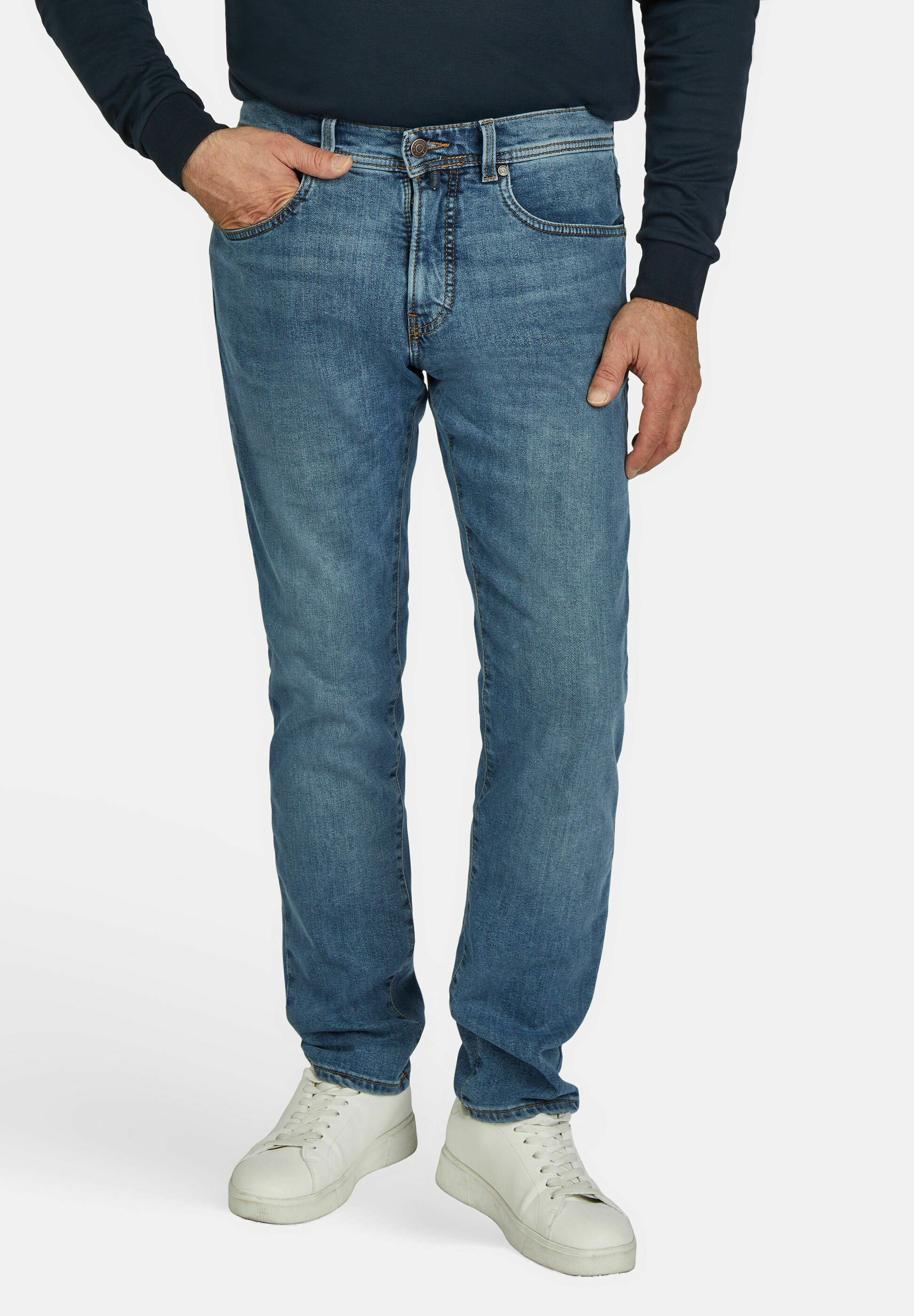 Pierre Cardin Futureflex Lyon Herenjeans - Taps Toelopende Pasvorm