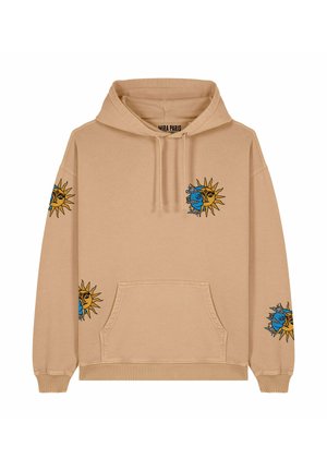 MULTI LUNAR VINTAGE PRINT OVERSIZED - Hoodie - washed beige