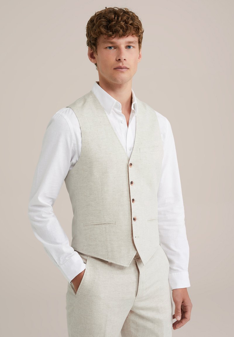WE Fashion - Suit waistcoat - beige, Enlarge