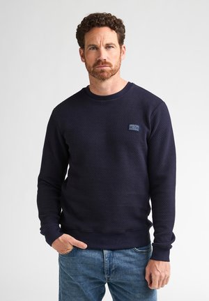 Petrol Industries, TEXTURED CREW NECK SWEATER IRONWALL - Sweater - royal navy