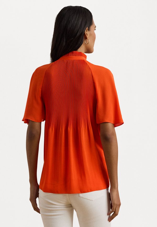 PLEATED GEORGETTE BLOUSE - Blouse - orange2