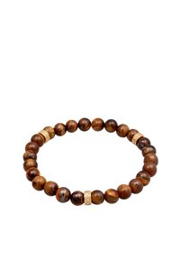 STONE BRACELET TIGER EYE - Bracelet - gold-coloured