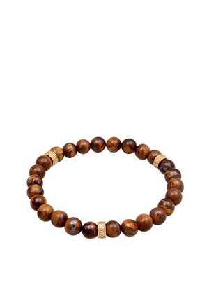 STONE BRACELET TIGER EYE - Rannekoru - gold-coloured