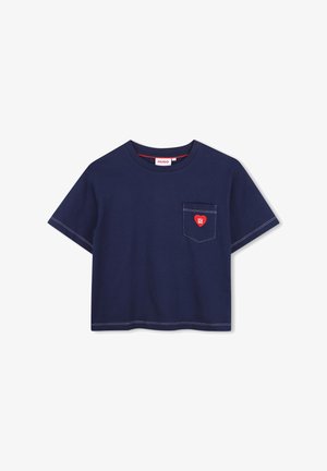 HUGO Kids, SHORT SLEEVES TEE-SHIRT - T-Shirt print - navy