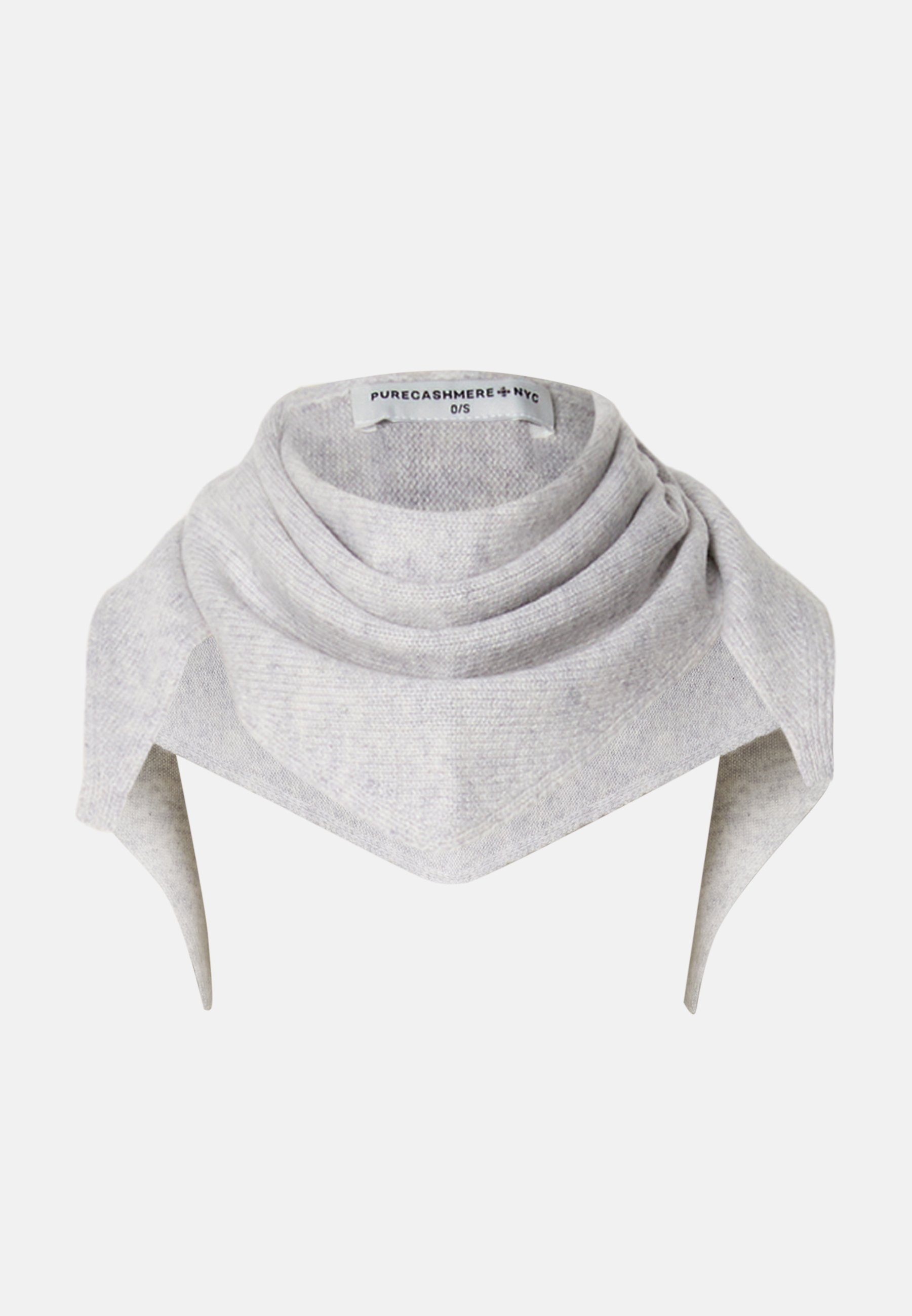 pure cashmere TRIANGLE SCARF Scarf grey - Main Image