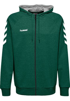 ZIP HOODIE - Zip-up sweatshirt - evergreen