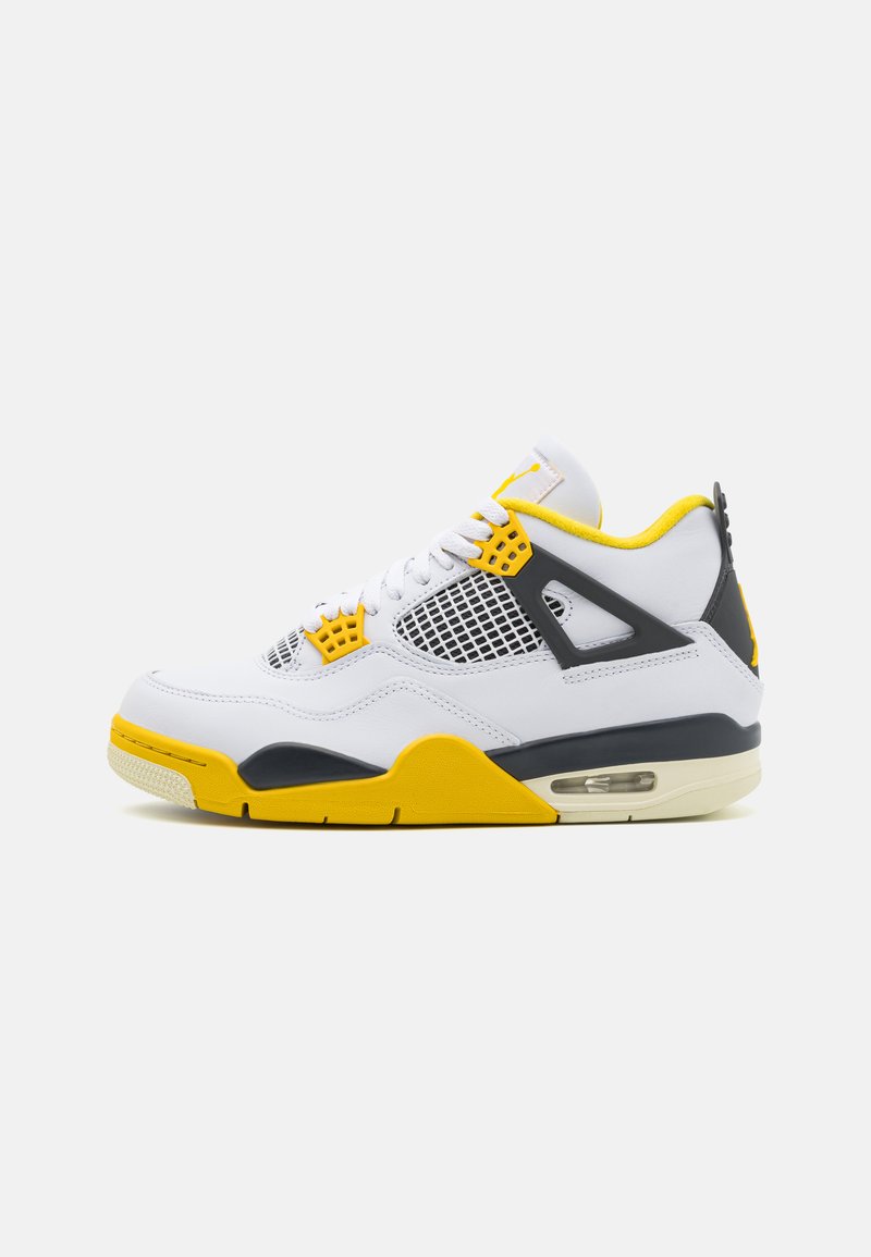 Jordan - AIR JORDAN 4 RETRO - Sneakers high - white/coconut milk/vivid sulfur/anthracite, Extindeți