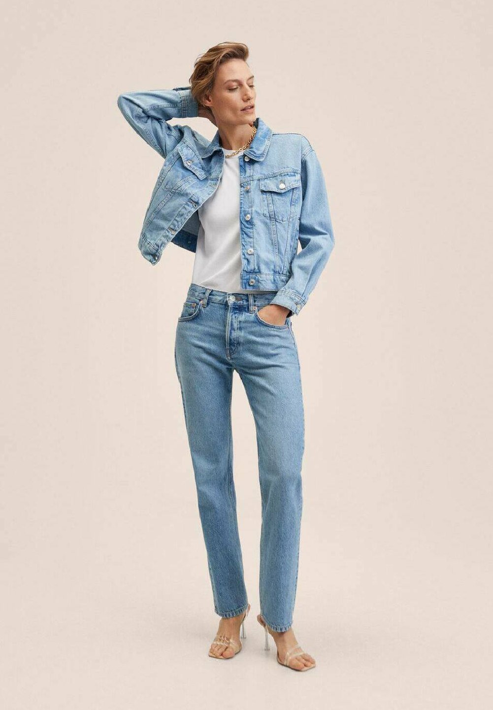 Mango MOM80 - Giacca di jeans - middenblauw/blu - Zalando.it