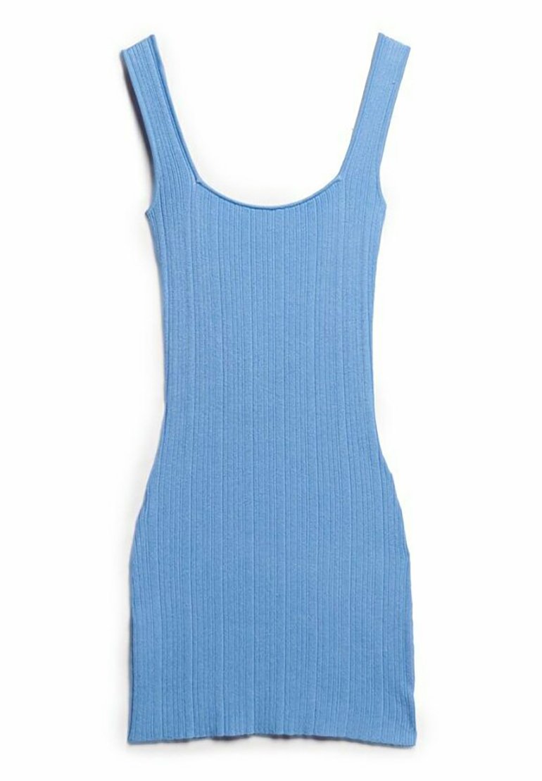 Superdry & Co Gebreide jurk blauw