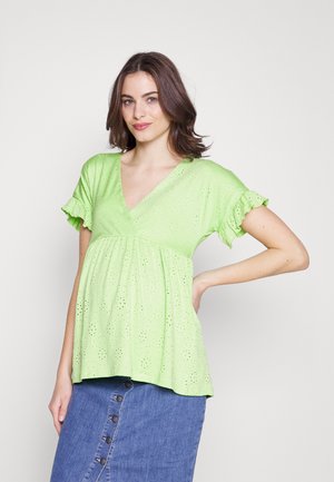 MAMALICIOUS MLDINNE TOP  - T-shirts med print - jade lime
