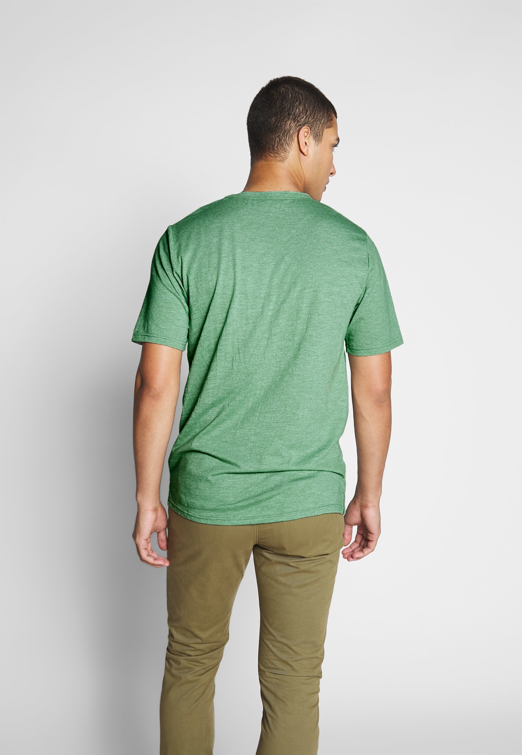 Minimum DELTA - T-shirt basic - sea spray melange/Groen - Zalando.nl