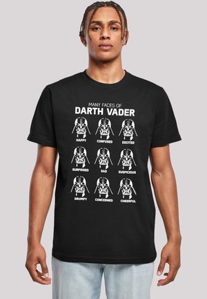 STAR WARS THE MANY FACES OF DARTH VADER - Print T-shirt - black
