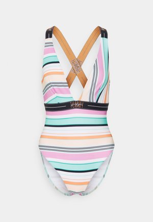 MIAMI ONE PIECE PLUNGE - Swimsuit - multi-coloured