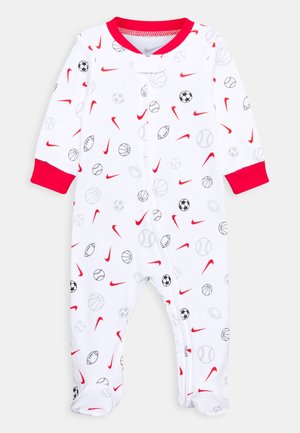 FULL ZIP FOOTED COVERALLS - Dupačky na spaní - white