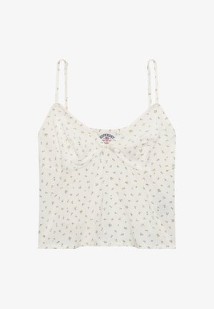 Superdry & Co, PRINTED CAMI - Bluse - meadow roses off white